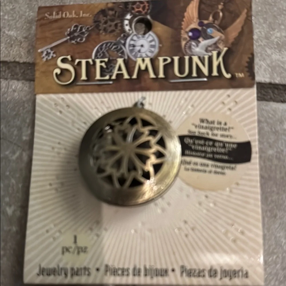 Steampunk Gold Pendant